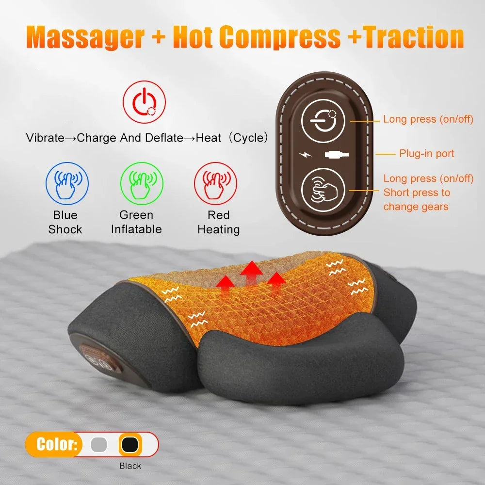 Heated Neck Massager Pillow