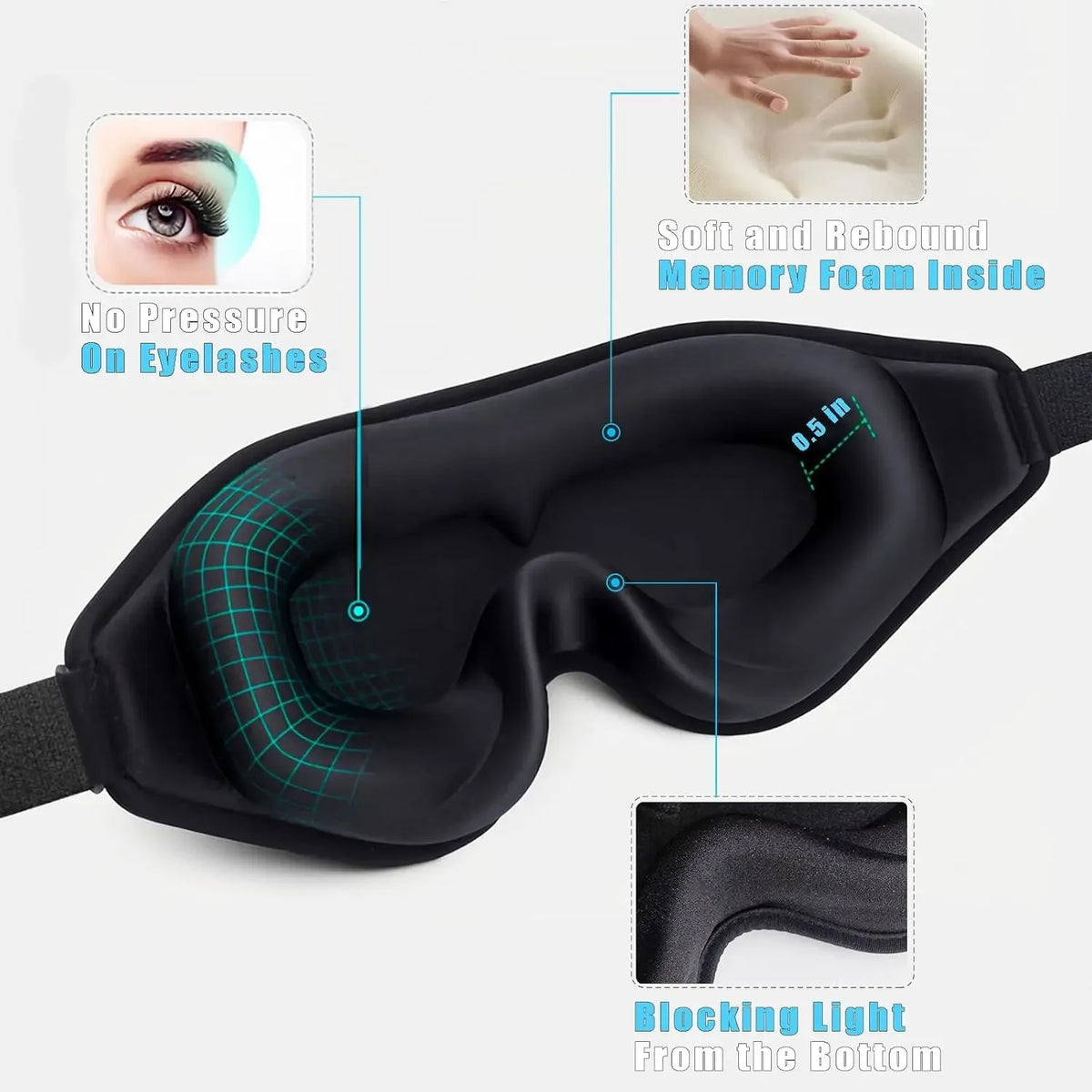 3D Sleep Eye Mask for Sleeping