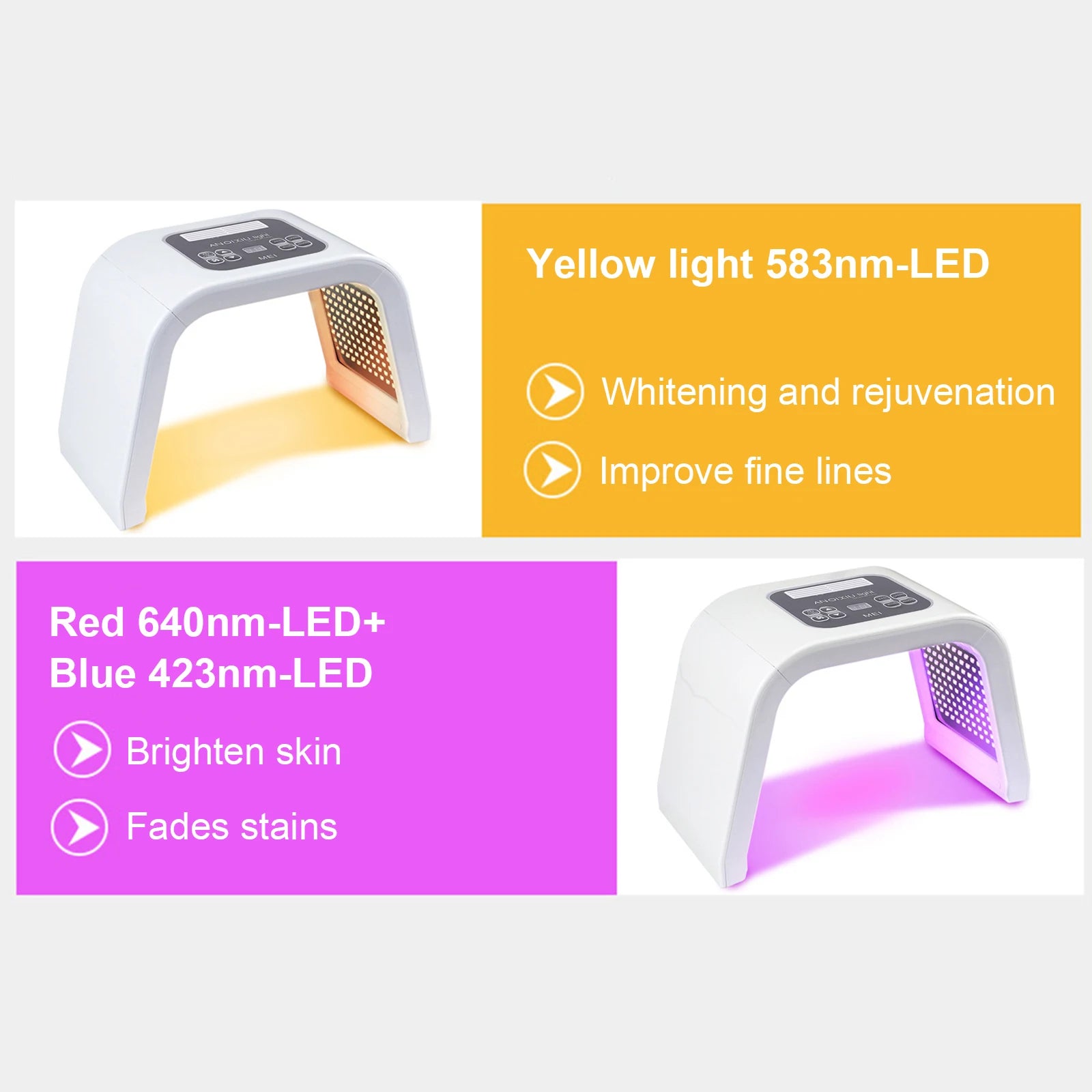 Phototherapy Facial Care Device