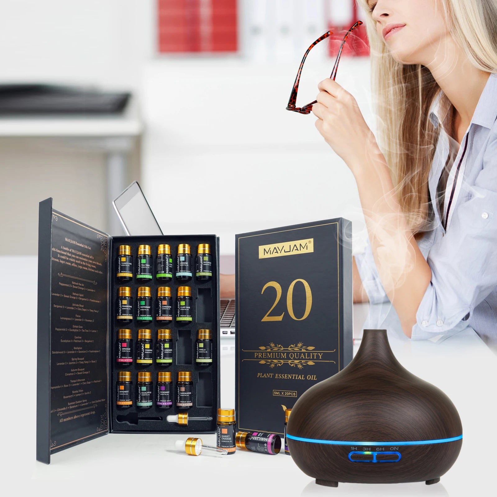 MAYJAM 20 Bottles Essential Oils Kit
