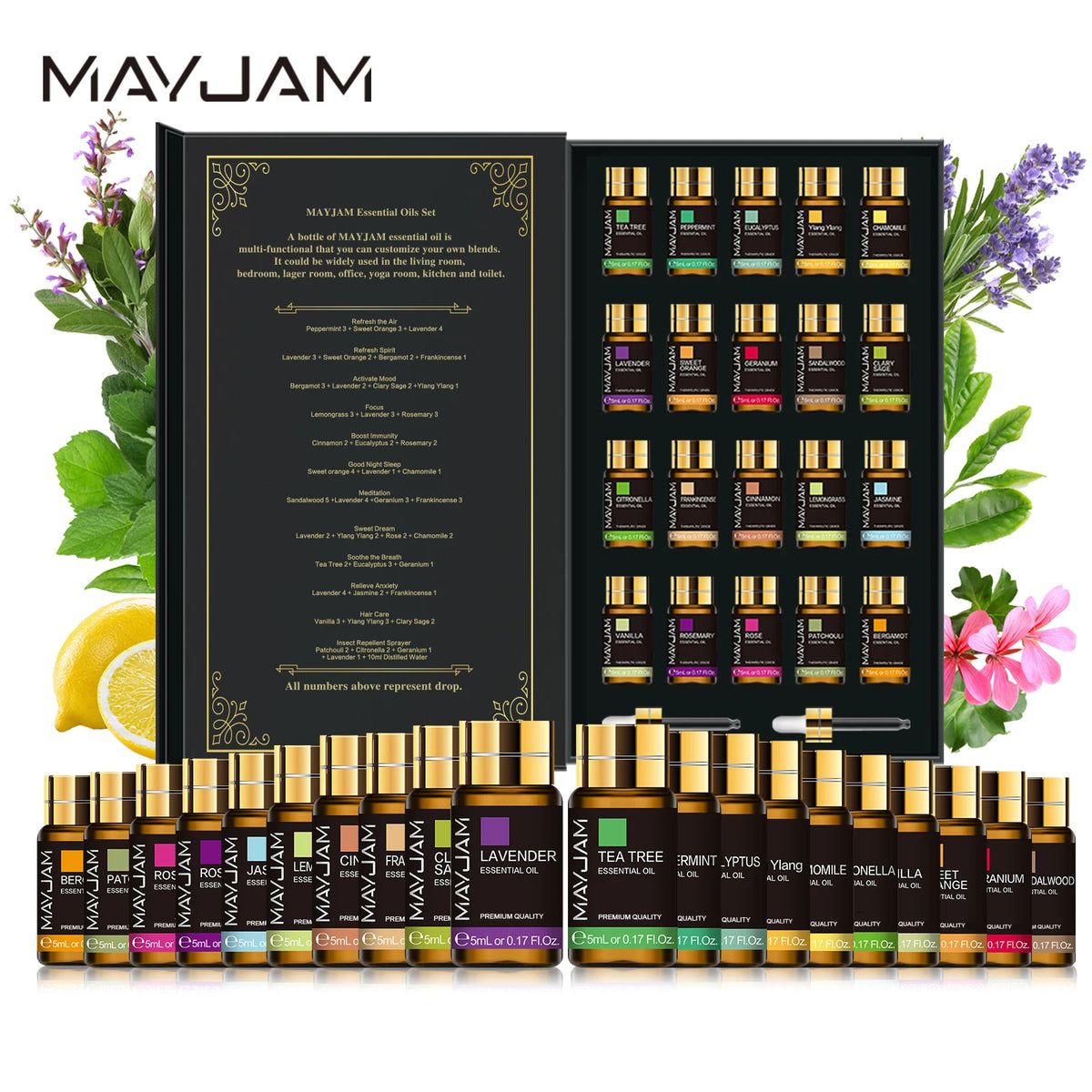 MAYJAM 20 Bottles Essential Oils Kit