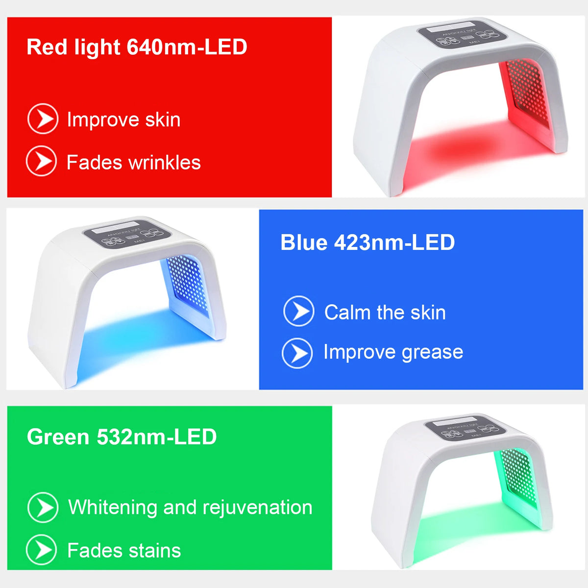 Phototherapy Facial Care Device
