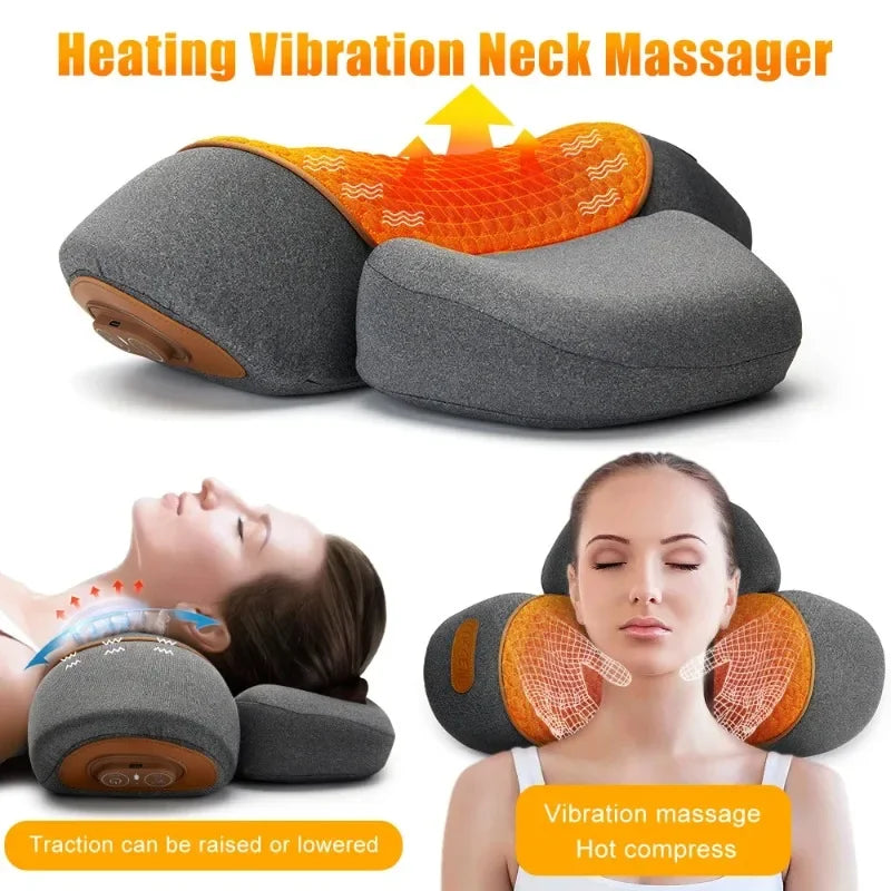 Heated Neck Massager Pillow