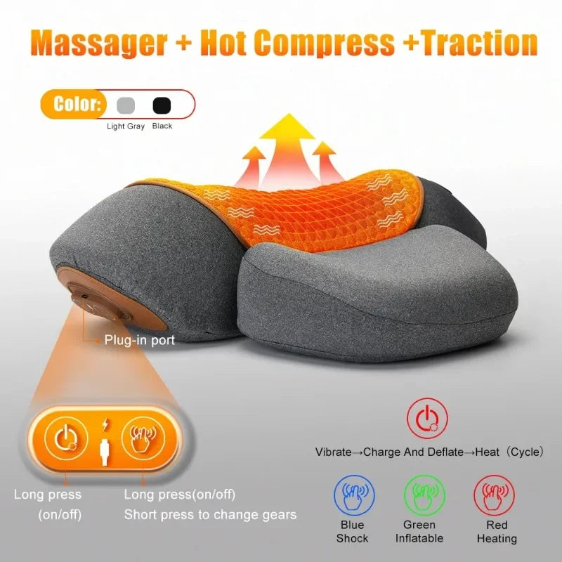 Heated Neck Massager Pillow