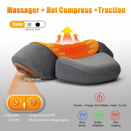 Heated Neck Massager Pillow